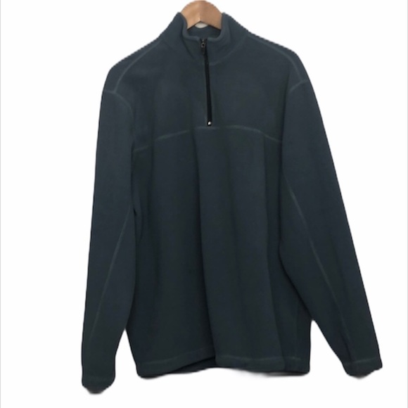 Eddie Baurer Blue 1/4 Zip Fleece